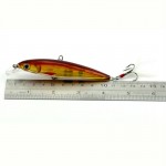 11cm 14g Hard Plastic Minnow Lure with Feather Artificial Fishing Lures 3D Fish Eye Fake Swimbait Simulation Crankbait MI090