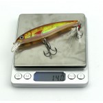 11cm 14g Hard Plastic Minnow Lure with Feather Artificial Fishing Lures 3D Fish Eye Fake Swimbait Simulation Crankbait MI090