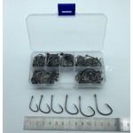 120pcs/box 1#-5/0# 6 size mix 7381 fishing Hooks Octopus Sport Cirle bait sea hook with box