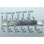 120pcs/box 1#-5/0# 6 size mix 7381 fishing Hooks Octopus Sport Cirle bait sea hook with box