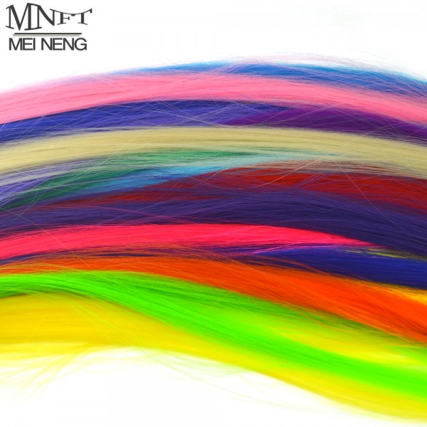 12Packs Fly Fishing Feather Line Fish Tying Material DIY Bait Line Ultra Thin,Smooth,Durable Fibers Synthetic Fly Tying Material