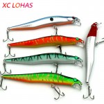 12cm 10g  Bent Minnow Fishing Lure Artificial Baits 3D Fish Eye Minow Lures Fake Bait High Imitation Swimbait Crankbait MI086