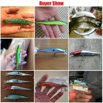 12cm 10g  Bent Minnow Fishing Lure Artificial Baits 3D Fish Eye Minow Lures Fake Bait High Imitation Swimbait Crankbait MI086