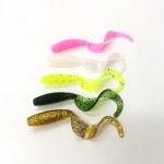 12pcs/lot silicone bait fishing soft baits iscas artificiais para pesca 60mm 1.76g soft lure fishing tackle free shipping YE-171