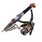 1.3m-2.4m Stick Fishing Rod de Carbon Fiber Fishing Rod for Fish Olta Spinning Telescopic Mini Fishing Rod Set with Reel Pole