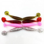 14Pcs/Lot 4cm/1.3g Lures Soft Bait Worms fishing lure with salt smell Hot Fishing Takcle Grub Artificial Lures Free Shipping 132