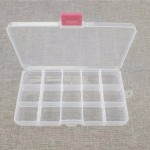 15 Compartments Transparent Visible Plastic Fishing Lure Box Fishing Tackle box Multifunctional Fishing Hook Storage Case