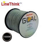 1500M GOAL LineThink Brand  Best Quality Multifilament 100% PE Braided Fishing Line Fishing Braid  Free Shipping