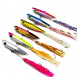 150g 5.3oz Japanese Style Inchiku Jigs with Octopus Assist Hook, Squid Jigging, Saltwater Bottom Ship Snapper Fishing Lure