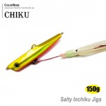 150g 5.3oz Japanese Style Inchiku Jigs with Octopus Assist Hook, Squid Jigging, Saltwater Bottom Ship Snapper Fishing Lure