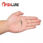 15pcs a lot  Afishlure single tail soft bait 38mm 0.36g root fishing soft bait artificial Lure plastic worm maggot bait 