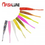 15pcs a lot  Afishlure single tail soft bait 38mm 0.36g root fishing soft bait artificial Lure plastic worm maggot bait 