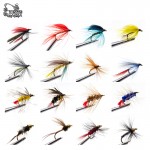 168Pcs wet dry fly fishing set  nymph streamer poper emerger flies tying kit material lures  fishing box tackle for carp trout