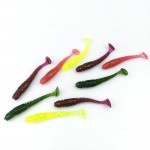 16Pcs/Lot  5cm/1g Lures Soft Bait Worms fishing lure with salt smell Hot Fishing Takcle Grub Artificial Lures Free Shipping 131