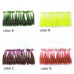 16Pcs/Lot  5cm/1g Lures Soft Bait Worms fishing lure with salt smell Hot Fishing Takcle Grub Artificial Lures Free Shipping 131