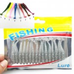 16Pcs/Lot  5cm/1g Lures Soft Bait Worms fishing lure with salt smell Hot Fishing Takcle Grub Artificial Lures Free Shipping 131