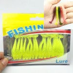 16Pcs/Lot 5cm/1g Lures Soft Bait Worms fishing lure with salt smell Hot Fishing Takcle Grub Artificial Lures YE-169