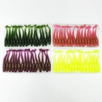 16Pcs/Lot 5cm/1g Lures Soft Bait Worms fishing lure with salt smell Hot Fishing Takcle Grub Artificial Lures YE-169