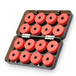 16pcs Foam Winding Board Fishing Line Shaft Bobbin Spools Tackle Box Red Utility Line Box Fishing Tackle Boxes