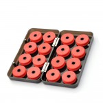 16pcs Foam Winding Board Fishing Line Shaft Bobbin Spools Tackle Box Red Utility Line Box Fishing Tackle Boxes