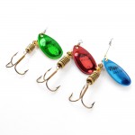 1PC 3 Color Size0-Size5 Fishing Hard Lure Bait Leurre Peche Mepps Spoon Fishing Tackle Vissen Pesca Acesorios