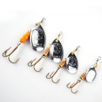 1PC Size1-Size4 Fishing Hook Mepps Spinner Fishing Lures With Knife-edged Treble Hooks Bulk Fishing Tackle Pesca