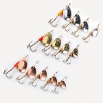 1PC Size1-Size4 Fishing Hook Mepps Spinner Fishing Lures With Knife-edged Treble Hooks Bulk Fishing Tackle Pesca