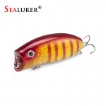 1PCS 3D Eyes Lifelike Fishing Lure 5.5cm 11g 8# Hooks Pesca Fish Popper Lures Wobbler Isca Artificial Hard Bait Swimbait