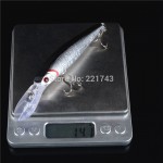 1PCS 4 COLORS 12.5cm 14g Hard Fishing Lures Plastic Minnow Crankbaits Treble Hooks Artificial Bait