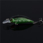 1PCS 4 Colors LINGYUE Plastic Hard Crank Crankbait Baits Fishing Lures Two Treble Hooks Pesca