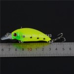 1PCS 4 Colors LINGYUE Plastic Hard Crank Crankbait Baits Fishing Lures Two Treble Hooks Pesca