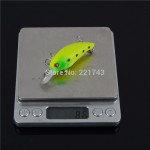 1PCS 4 Colors LINGYUE Plastic Hard Crank Crankbait Baits Fishing Lures Two Treble Hooks Pesca