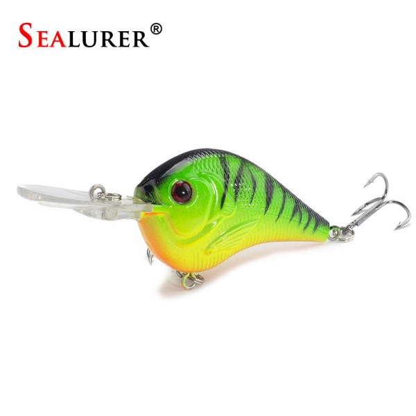 1PCS Fishing Lure Deep Swimming Crankbait 9.5cm11.4g Hard Bait 5 colors available Tight Wobble Slow Floating Fishing Tackle