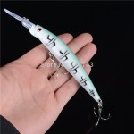 1PCS Long Minnow Fishing Lure 14.5cm 14.7g Artificial Bait wobblers shone vibrator For Fishing Y077