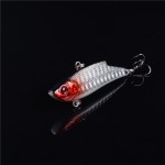 1PCS Metal VIB Fishing Wobblers 3D Eyes Bait Treble Hooks Fishing Lures 5.5cm 10g Good Quality Crankbait