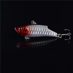 1PCS Metal VIB Fishing Wobblers 3D Eyes Bait Treble Hooks Fishing Lures 5.5cm 10g Good Quality Crankbait