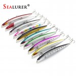 1PCS Minnow Fishing Lure Plastic Hard Bait Pesca Fishing Tackle Isca Artificial Bait Crankbait Swimbait 10 Colors