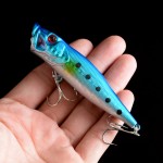 1PCS New Hard Poper Fishing Lure 9.5cm 12g Topwater Fish Baits 4# Hooks Tackle 