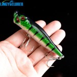 1PCS New Hard Poper Fishing Lure 9.5cm 12g Topwater Fish Baits 4# Hooks Tackle 