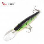 1PCS Super Quality  5 Colors 11cm 10.5g Hard Bait Minnow Fishing lures Bass Fresh Salt water 4#hook