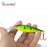 1PCS Super Quality  5 Colors 11cm 10.5g Hard Bait Minnow Fishing lures Bass Fresh Salt water 4#hook