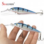 1PCS Super Quality  5 Colors 11cm 10.5g Hard Bait Minnow Fishing lures Bass Fresh Salt water 4#hook