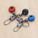 1Pack (60pcs)  Fishing Tackle Running Ledger Slider Deads Snap Links Swivels  for Sea Fishing 3 Size Random Color