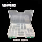 1Pc Hot sale PP Material Multi Functional Box  29.5*22*6cm Plastic Double-layer Fish Lure Fishing Tackle Hooks Box Case