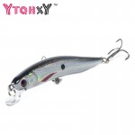 1Pcs 10cm 7.5g Floating Minnow Fishing Lure Laser Hard Artificial Bait 3D Eyes Fishing Wobblers Crankbait Minnows YE-42