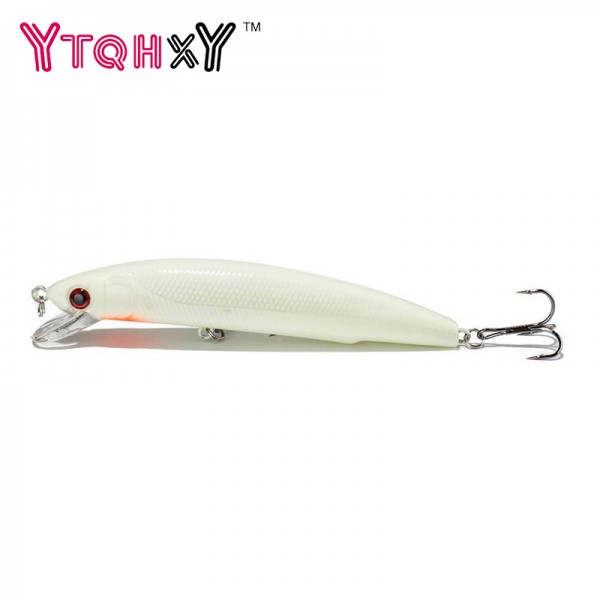 1Pcs 11cm 18g 3D Luminous Night Bait Fishing Minnow Lure Isca Artificial Hard Warped Fishing Bass Crank Tackle Crankbait YE-232