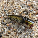 1Pcs 6cm 6.5g Top water Fishing Lures Popper Lure Crankbait Minnow Hooks 8# Swimming Crank Baits YE-236