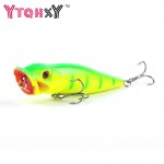 1Pcs 9cm 13g High Quality Floathing Lure Topwater Popper Fishing Lure Hard Bait Plastic Fishing Tackle Crankbait 5 Colors YE-20