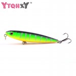 1Pcs 9g 8cm Pencil bait Topwater Floating Fishing lures Pencil Lure Hooks Crankbaits 5 Colors fishing tackle YE-17