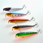 1Pcs 9g 8cm Pencil bait Topwater Floating Fishing lures Pencil Lure Hooks Crankbaits 5 Colors fishing tackle YE-17